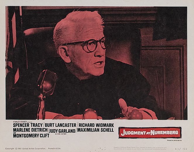 Das Urteil von Nürnberg - Lobbykarten - Spencer Tracy