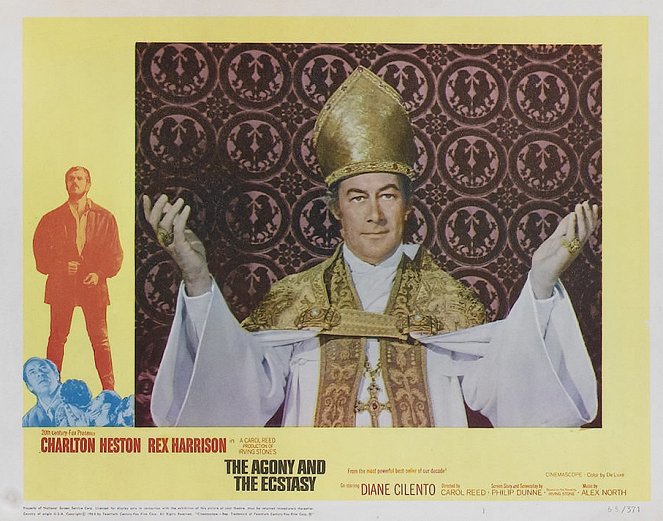 L'Extase et l'agonie - Cartes de lobby - Rex Harrison