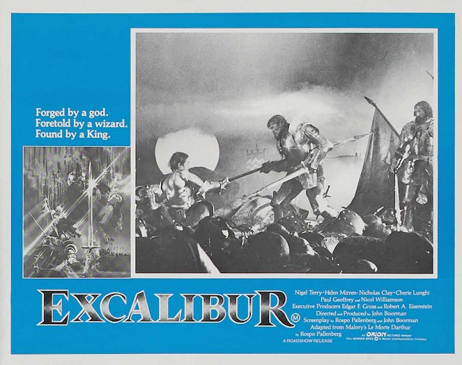 Excalibur - Lobby karty - Robert Addie, Nigel Terry, Paul Geoffrey