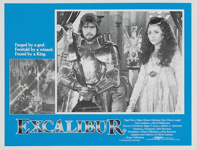 Excalibur - Cartões lobby - Nigel Terry, Cherie Lunghi