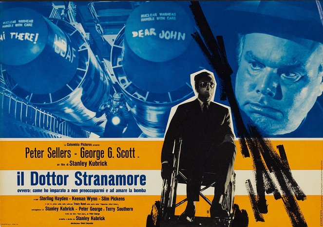 Dr. Strangelove, avagy rájöttem, hogy nem kell félni a bombától, meg is lehet szeretni - Vitrinfotók - Peter Sellers, Peter Bull