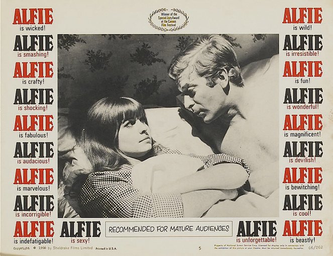 Alfie - Lobby Cards - Jane Asher, Michael Caine