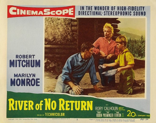 Řeka bez návratu - Fotosky - Robert Mitchum, Marilyn Monroe, Tommy Rettig