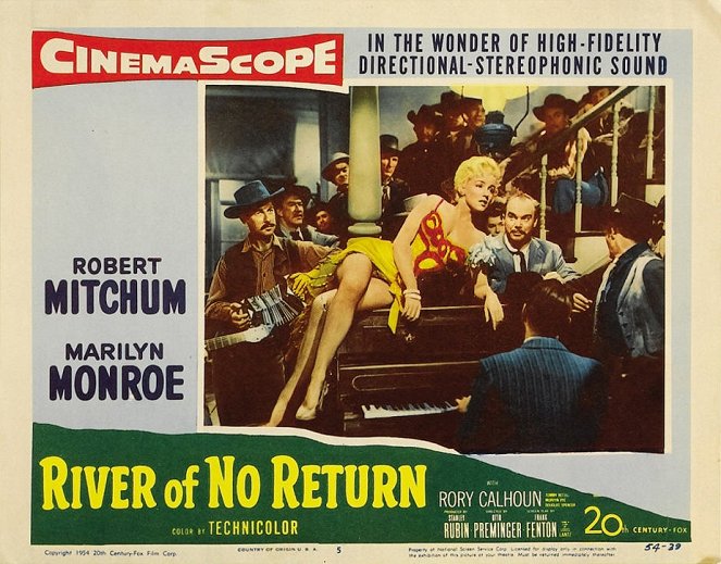 River of No Return - Cartões lobby - Marilyn Monroe