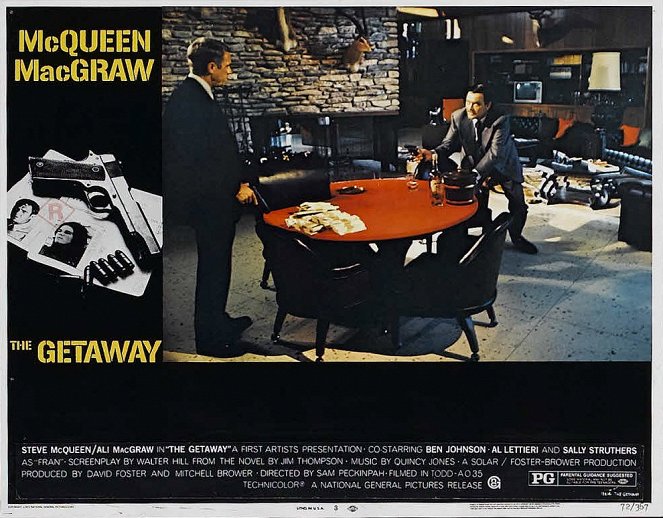 The Getaway - Lobby karty - Steve McQueen, Ben Johnson