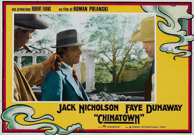 Chinatown - Lobbykaarten - Jack Nicholson, John Huston