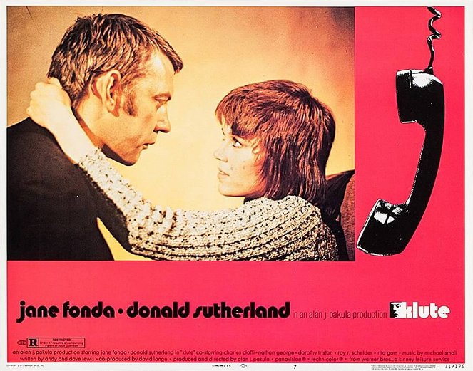 Klute - Fotocromos - Donald Sutherland, Jane Fonda