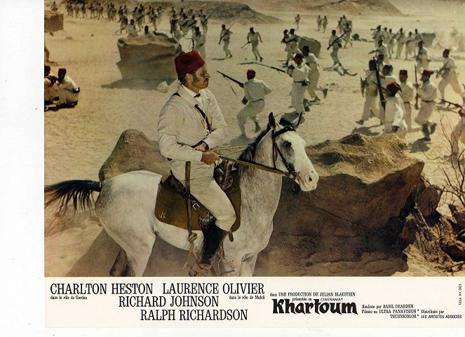Khartoum - Cartes de lobby - Charlton Heston