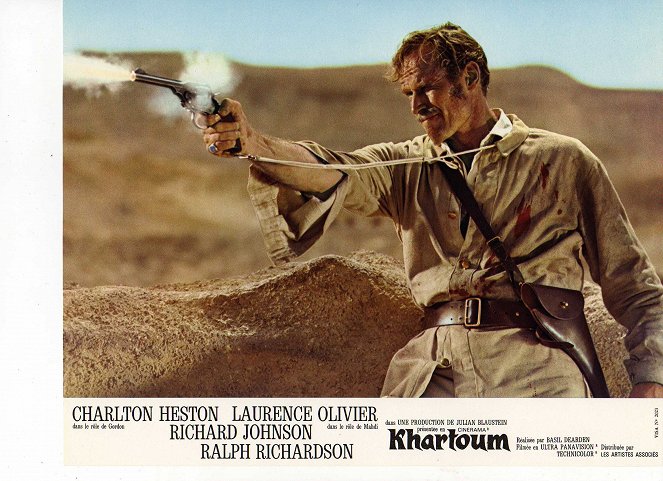 Khartoum - Cartes de lobby - Charlton Heston