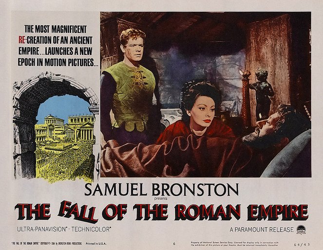 The Fall of the Roman Empire - Lobbykaarten - Stephen Boyd, Sophia Loren, Alec Guinness