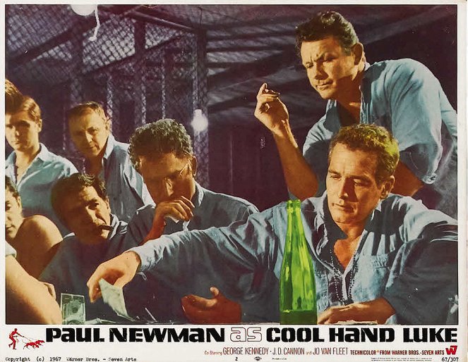 Luke la main froide - Cartes de lobby - Wayne Rogers, Paul Newman