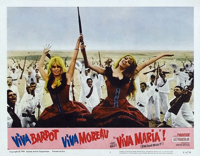 Viva María ! - Lobbykaarten - Brigitte Bardot, Jeanne Moreau