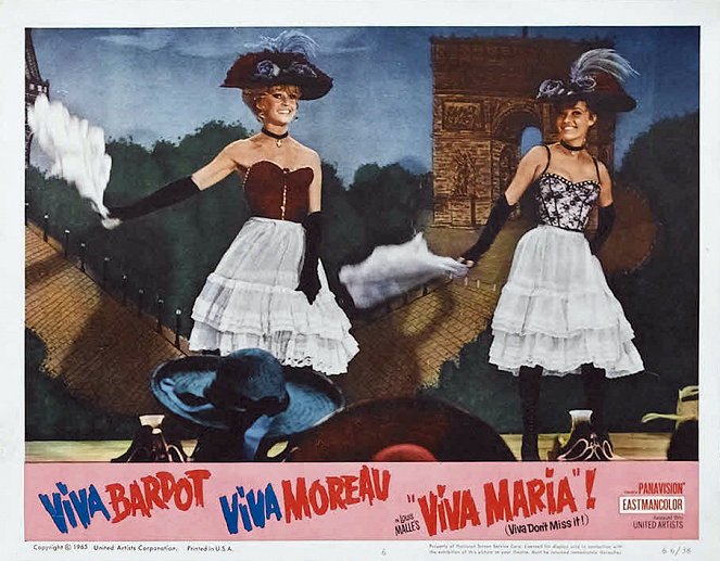 Viva María ! - Cartões lobby - Brigitte Bardot, Jeanne Moreau