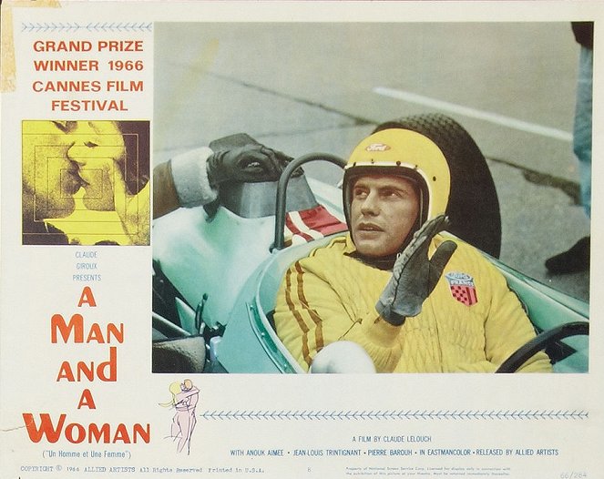 Kobieta i mężczyzna - Lobby karty - Jean-Louis Trintignant