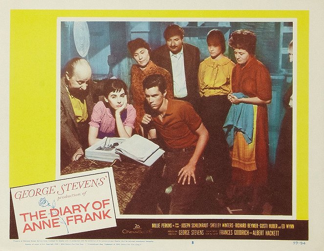 Anna Frank naplója - Vitrinfotók - Ed Wynn, Millie Perkins, Gusti Huber, Richard Beymer, Lou Jacobi, Diane Baker, Shelley Winters