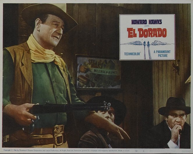 El Dorado - Lobbykaarten - John Wayne, Edward Asner