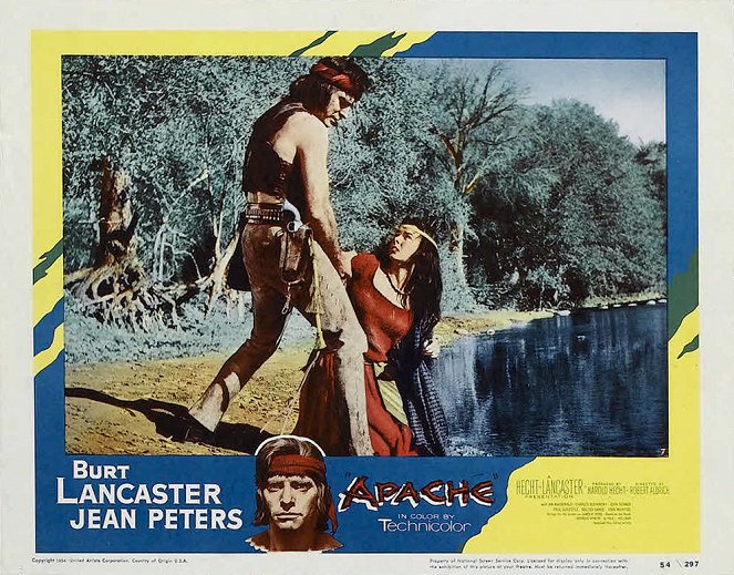 Viimeinen apassi - Mainoskuvat - Burt Lancaster, Jean Peters