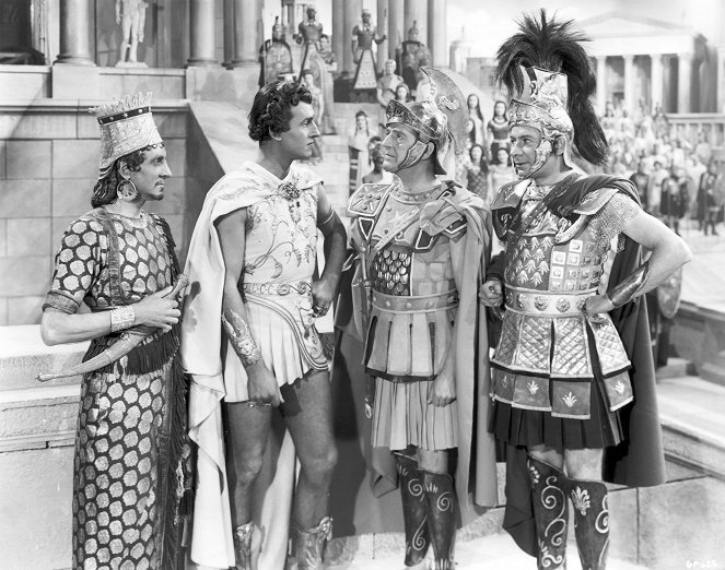 Cezar i Kleopatra - Z filmu - Stewart Granger, Stanley Holloway, Leo Genn