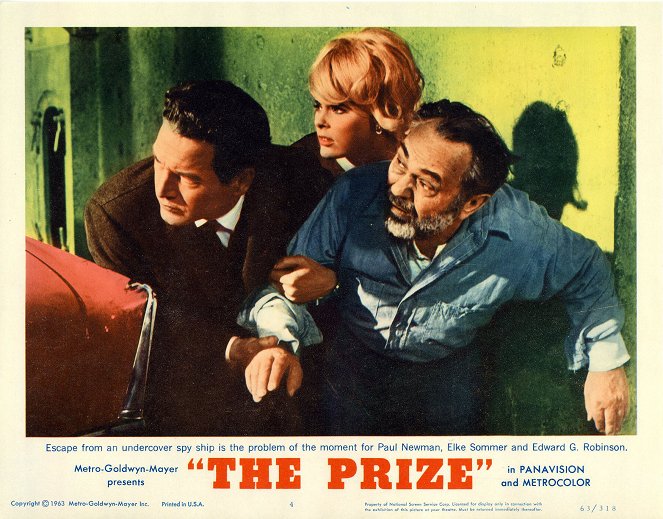 The Prize - Cartões lobby - Paul Newman, Elke Sommer, Edward G. Robinson