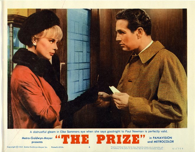 The Prize - Cartes de lobby - Elke Sommer, Paul Newman