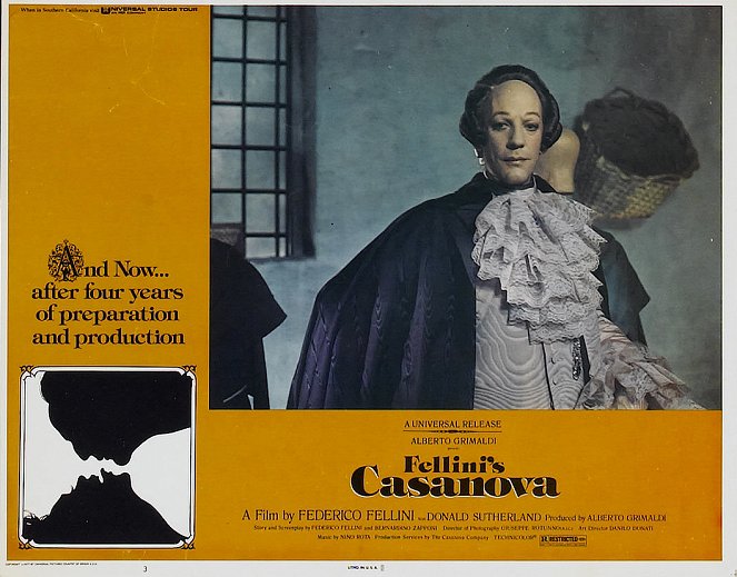 Fellinin Casanova - Mainoskuvat - Donald Sutherland