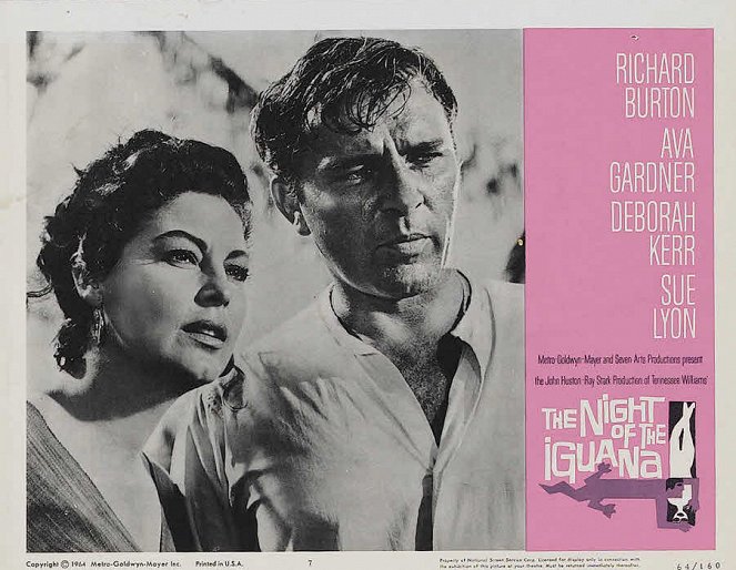 Die Nacht des Leguan - Lobbykarten - Ava Gardner, Richard Burton