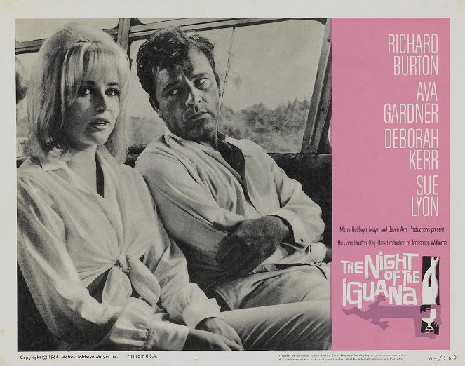 The Night of the Iguana - Lobbykaarten - Sue Lyon, Richard Burton