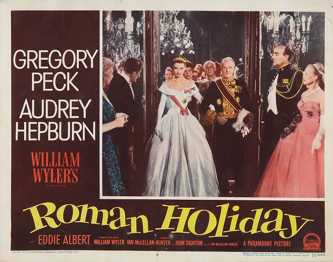 Ein Herz und eine Krone - Lobbykarten - Audrey Hepburn, Harcourt Williams