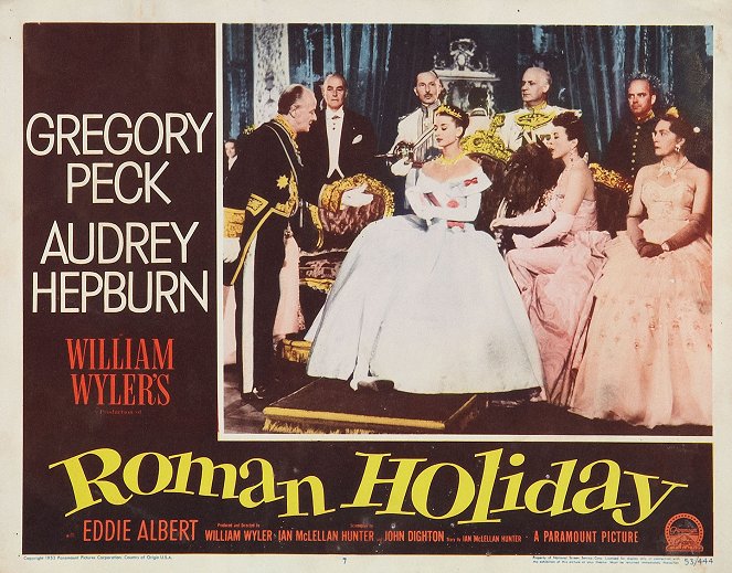 Rzymskie wakacje - Lobby karty - Harcourt Williams, Audrey Hepburn, Tullio Carminati, Margaret Rawlings