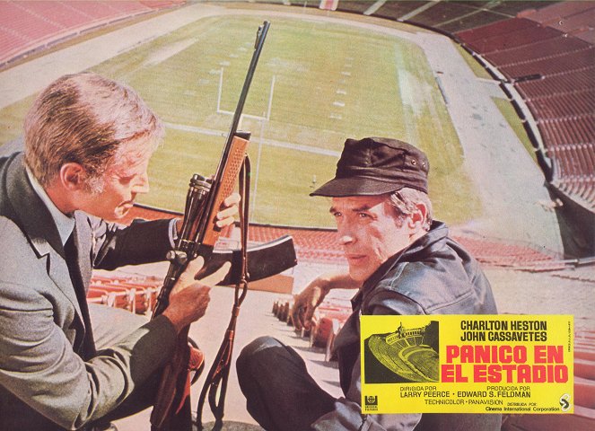 Two-Minute Warning - Lobby Cards - Charlton Heston, John Cassavetes