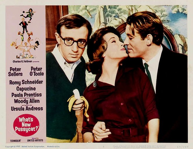 What's New, Pussycat - Lobby Cards - Woody Allen, Romy Schneider, Peter O'Toole