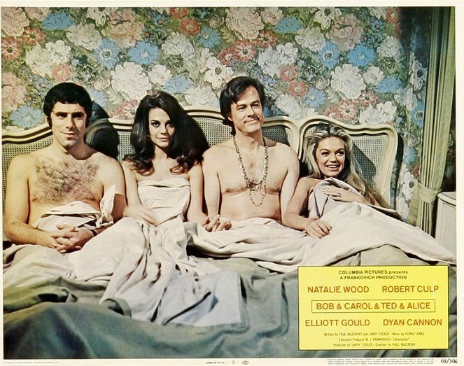 Bob & Carol & Ted & Alice - Lobbykarten - Elliott Gould, Natalie Wood, Robert Culp, Dyan Cannon