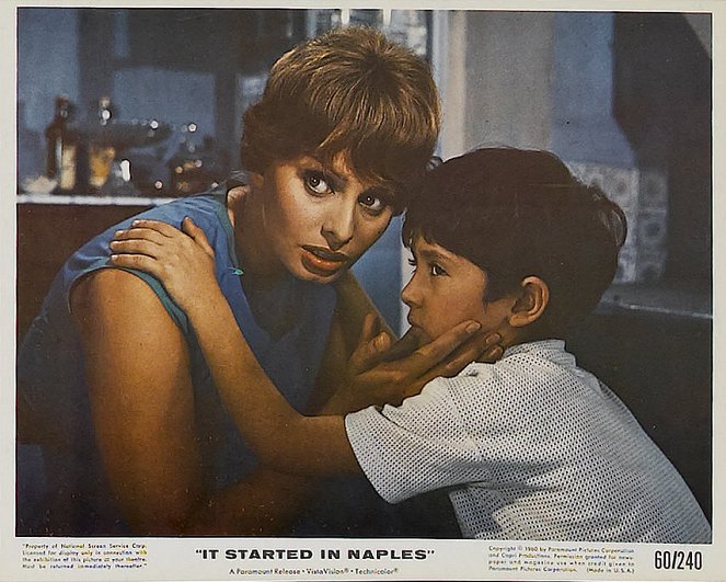 Es begann in Neapel - Lobbykarten - Sophia Loren, Marietto