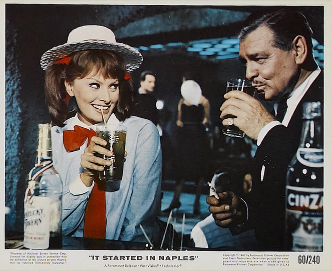 Es begann in Neapel - Lobbykarten - Sophia Loren, Clark Gable