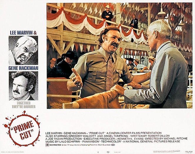 Carne de primeira - Cartões lobby - Gene Hackman, Lee Marvin