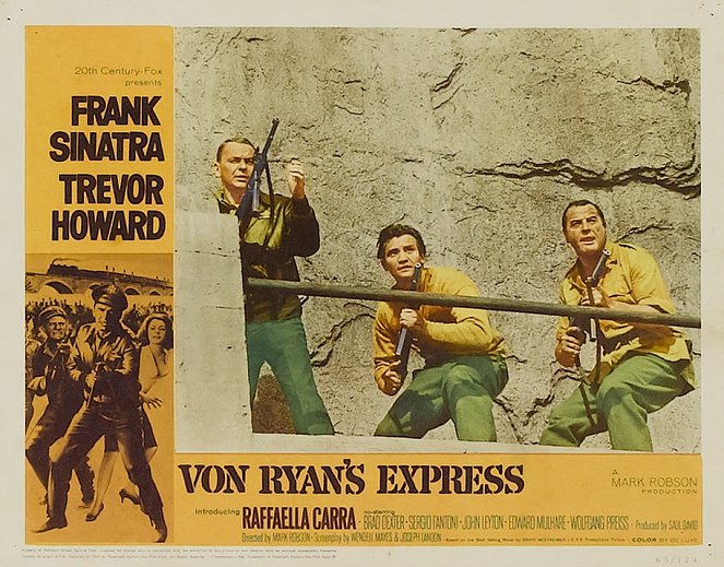 Colonel von Ryans Express - Lobbykarten - Frank Sinatra