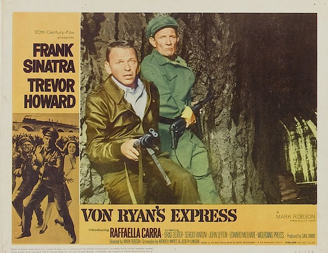 Von Ryan's Express - Lobbykaarten - Frank Sinatra, Trevor Howard