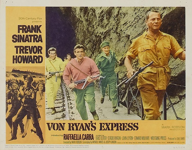 L'Express du colonel Von Ryan - Cartes de lobby - Trevor Howard, Brad Dexter