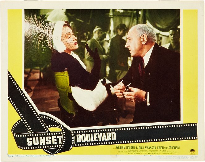 Bulwar zachodzącego słońca - Lobby karty - Gloria Swanson, Cecil B. DeMille