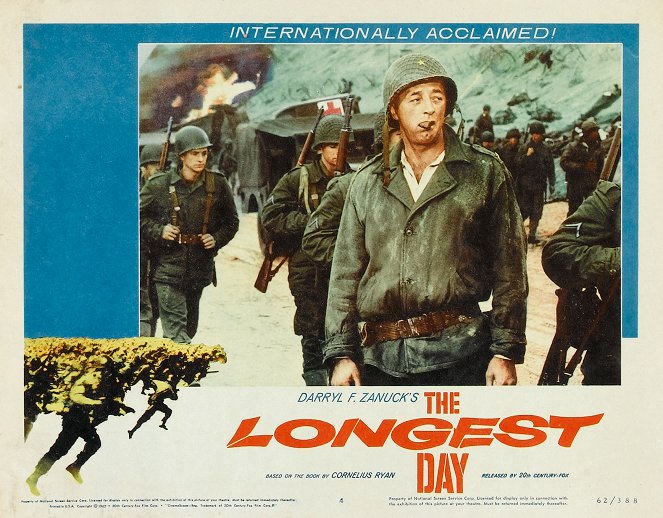 The Longest Day - Lobbykaarten - Robert Mitchum