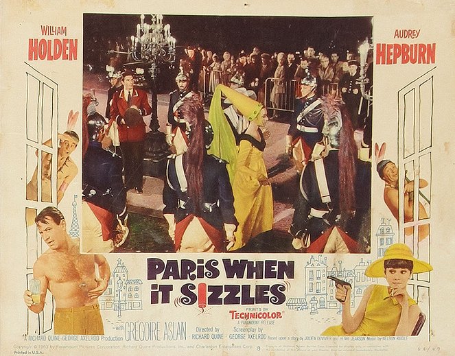 Quando Paris delira - Cartões lobby - Audrey Hepburn