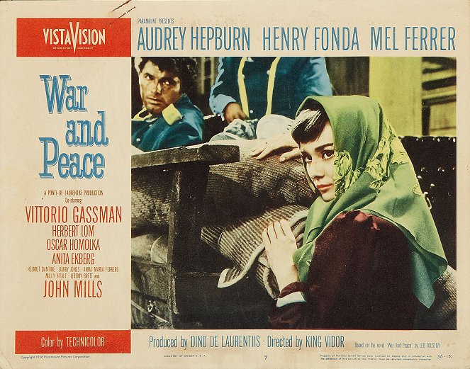 Krieg und Frieden - Lobbykarten - Audrey Hepburn