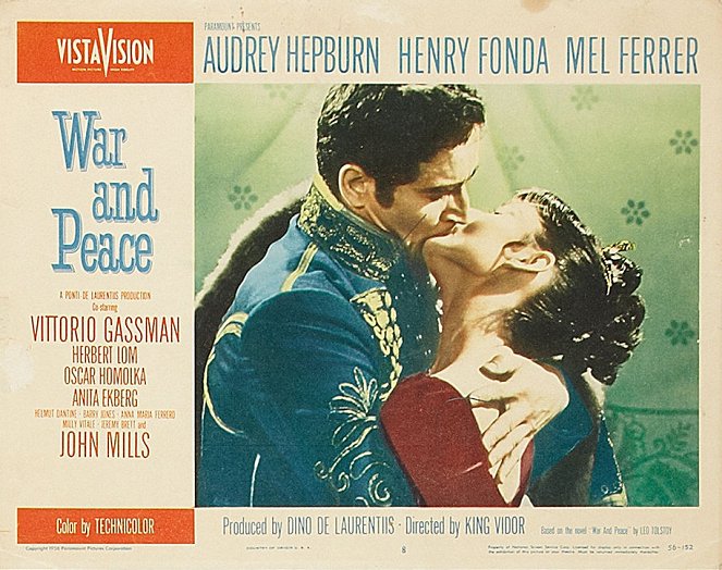 Háború és béke - Vitrinfotók - Vittorio Gassman, Audrey Hepburn
