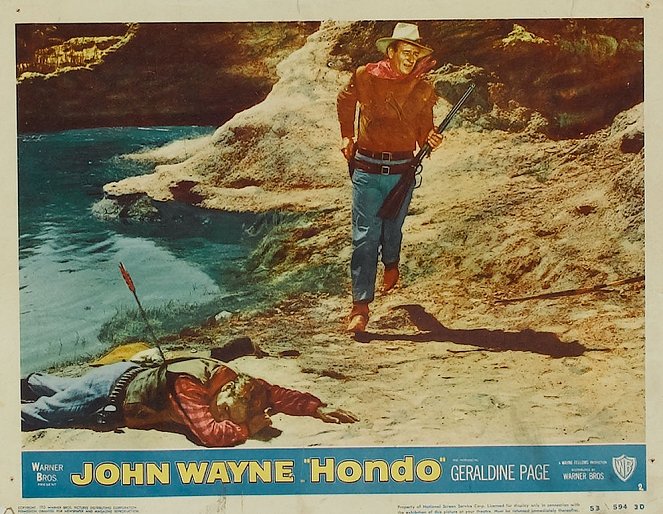 Man nennt mich Hondo - Lobbykarten - John Wayne