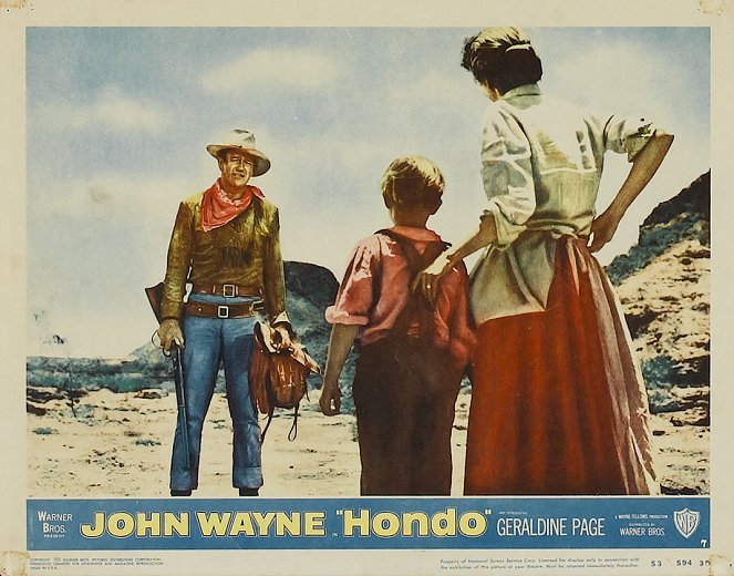 Man nennt mich Hondo - Lobbykarten - John Wayne