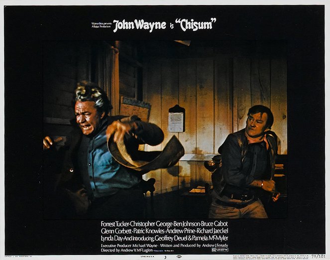 Chisum - Cartes de lobby - Forrest Tucker, John Wayne