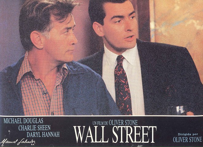 Wall Street - Cartões lobby - Martin Sheen, Charlie Sheen