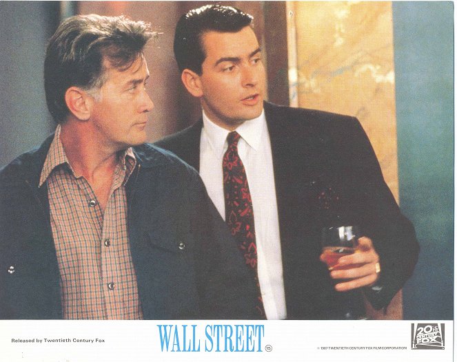 Wall Street - Lobby karty - Martin Sheen, Charlie Sheen