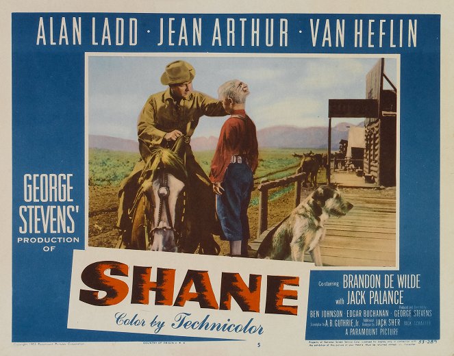 Shane - Lobby Cards - Alan Ladd, Brandon De Wilde