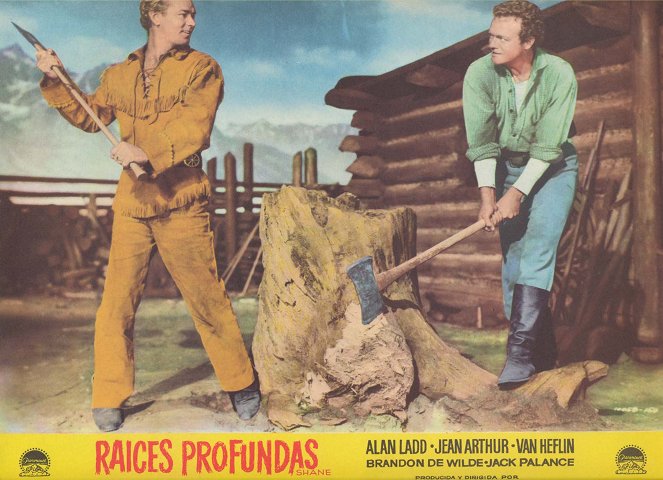 Shane - Cartes de lobby - Alan Ladd, Van Heflin